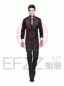 男職業(yè)裝馬夾設計圖049