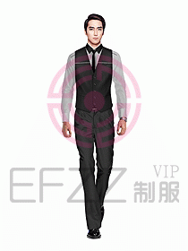 男職業(yè)裝馬夾設計圖119