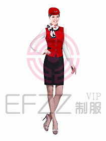 空姐服裝設(shè)計效果圖344