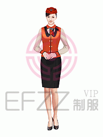 空姐服裝設(shè)計效果圖350