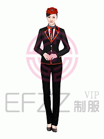 空姐服裝設計效果圖351
