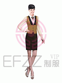 空姐服裝設計效果圖401