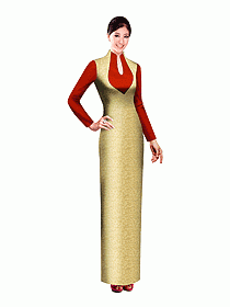 中餐咨客服裝設(shè)計(jì)效果圖527