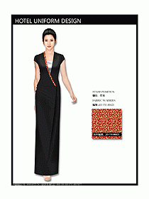 中餐咨客服裝設(shè)計(jì)效果圖538
