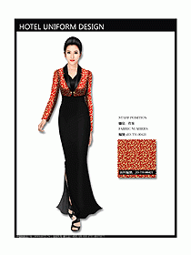 中餐咨客服裝設(shè)計(jì)效果圖541