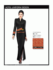 中餐咨客服裝設(shè)計(jì)效果圖542