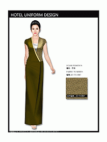 中餐咨客服裝設(shè)計效果圖549