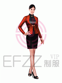 中餐服務(wù)員服裝設(shè)計(jì)效果圖1043