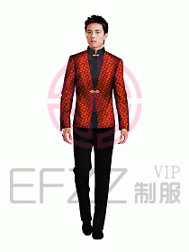 中餐服務(wù)員服裝設(shè)計(jì)效果圖1046