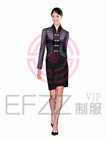 中餐服務(wù)員服裝設(shè)計效果圖1047