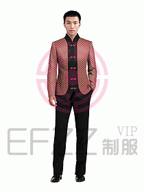 中餐服務(wù)員服裝設(shè)計(jì)效果圖1053