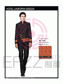 中餐服務(wù)員服裝設(shè)計效果圖1073