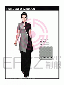 中餐服務(wù)員服裝設(shè)計(jì)效果圖1081
