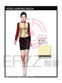 中餐服務(wù)員服裝設(shè)計效果圖1080