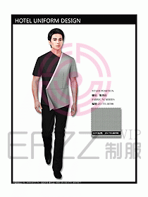 中餐服務員服裝設計效果圖1084