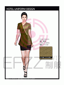 中餐服務(wù)員服裝設(shè)計(jì)效果圖1087