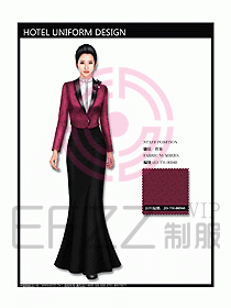 西餐咨客服裝設(shè)計效果圖303