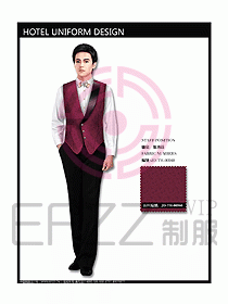 西餐服務(wù)員制服設(shè)計(jì)效果圖707