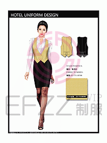 西餐服務(wù)員制服設(shè)計(jì)效果圖710
