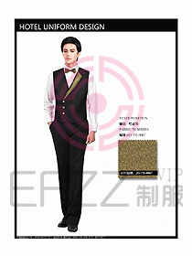 西餐服務(wù)員制服設(shè)計(jì)效果圖716