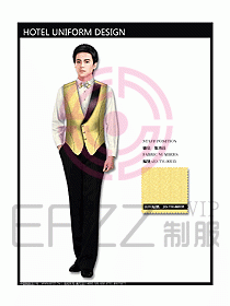西餐服務員制服設計效果圖718