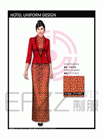 中餐咨客服裝設(shè)計(jì)效果圖555