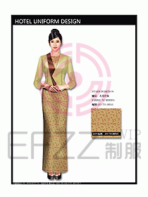 中餐咨客服裝設(shè)計(jì)效果圖558