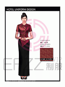 中餐咨客服裝設(shè)計效果圖550