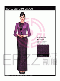 中餐咨客服裝設計效果圖552