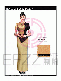 中餐咨客服裝設(shè)計(jì)效果圖556