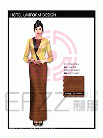 中餐咨客服裝設(shè)計(jì)效果圖559