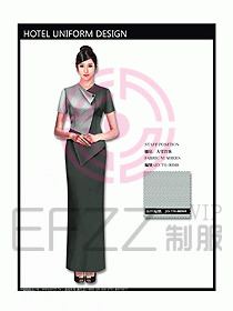 中餐咨客服裝設(shè)計(jì)效果圖562