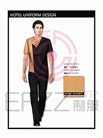 中餐服務(wù)員制服設(shè)計(jì)效果圖1093