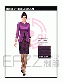 中餐服務員制服設計效果圖1094