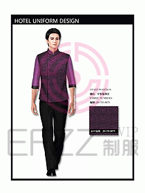 中餐服務(wù)員制服設(shè)計(jì)效果圖1095