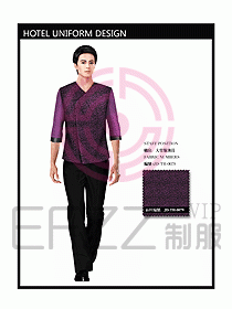 中餐服務(wù)員制服設(shè)計效果圖1097