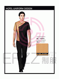 中餐服務(wù)員制服設(shè)計(jì)效果圖1103