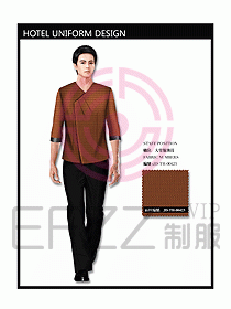 中餐服務(wù)員制服設(shè)計(jì)效果圖1108