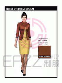 中餐服務(wù)員制服設(shè)計(jì)效果圖1111