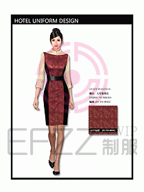 中餐服務(wù)員制服設(shè)計(jì)效果圖1116