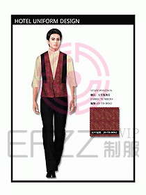 中餐服務(wù)員制服設(shè)計(jì)效果圖1115