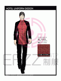 中餐服務(wù)員制服設(shè)計(jì)效果圖1122
