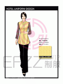 中餐服務(wù)員制服設(shè)計(jì)效果圖1129
