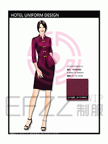 中餐服務(wù)員制服設(shè)計(jì)效果圖1145