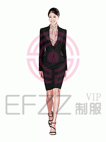 女職業(yè)裝設(shè)計(jì)效果圖604