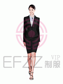 女職業(yè)裝設(shè)計(jì)效果圖608