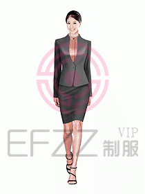 女職業(yè)裝設(shè)計效果圖609