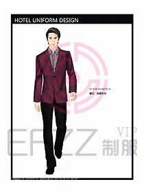 酒店總臺(tái)大堂制服設(shè)計(jì)圖417