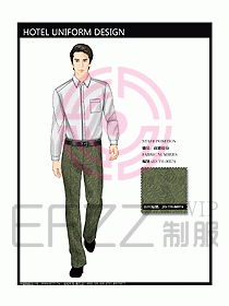 酒店總臺(tái)大堂制服設(shè)計(jì)圖426