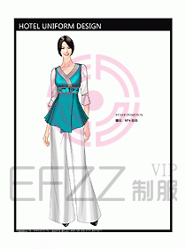 桑拿spa按摩技師制服773